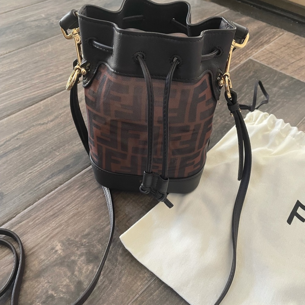 Fendi Zucca mesh Mon Tresor mini/bucket - Picture 2 of 16